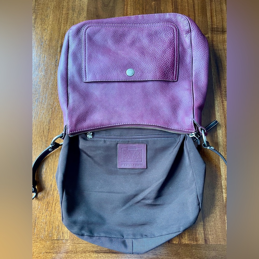 ‼️‼️SOLD‼️‼️Coach Y2K Chelsea Hobo Purple Silver - Picture 16 of 17